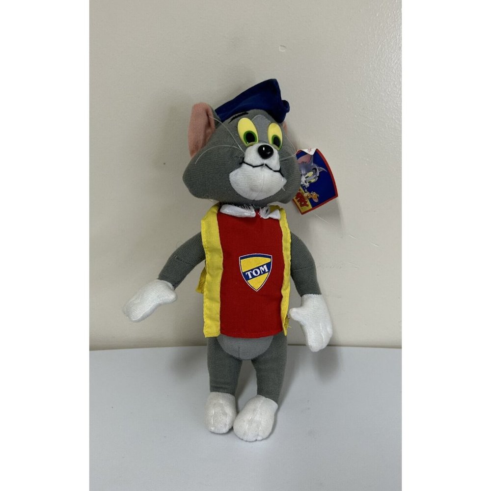 Tom and Jerry Tom Cat Plush Toy Soft Stuffed Doll Spike 9” Nanco Musketeers RARE